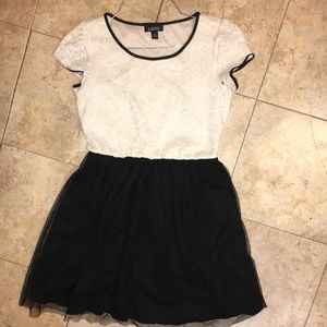 Black and white dress